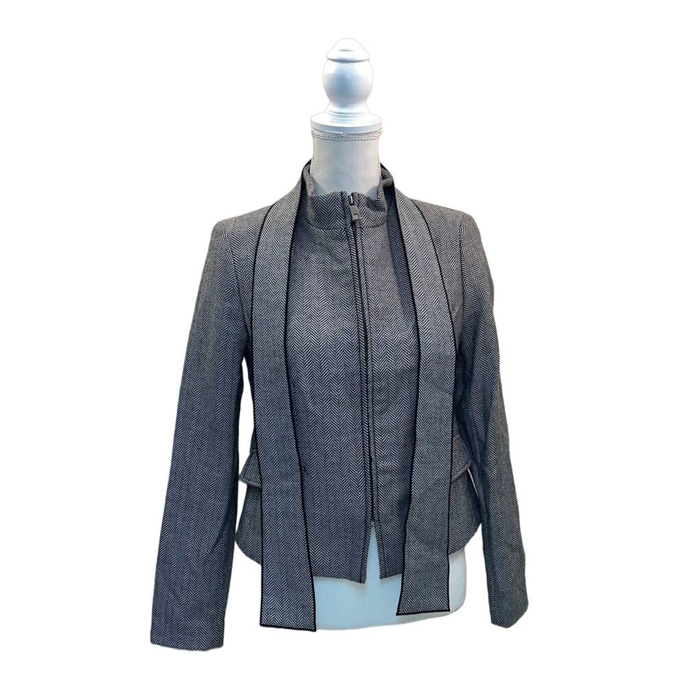 Banana Republic Wool Blend Coat Jacket Zipper Career Size 0